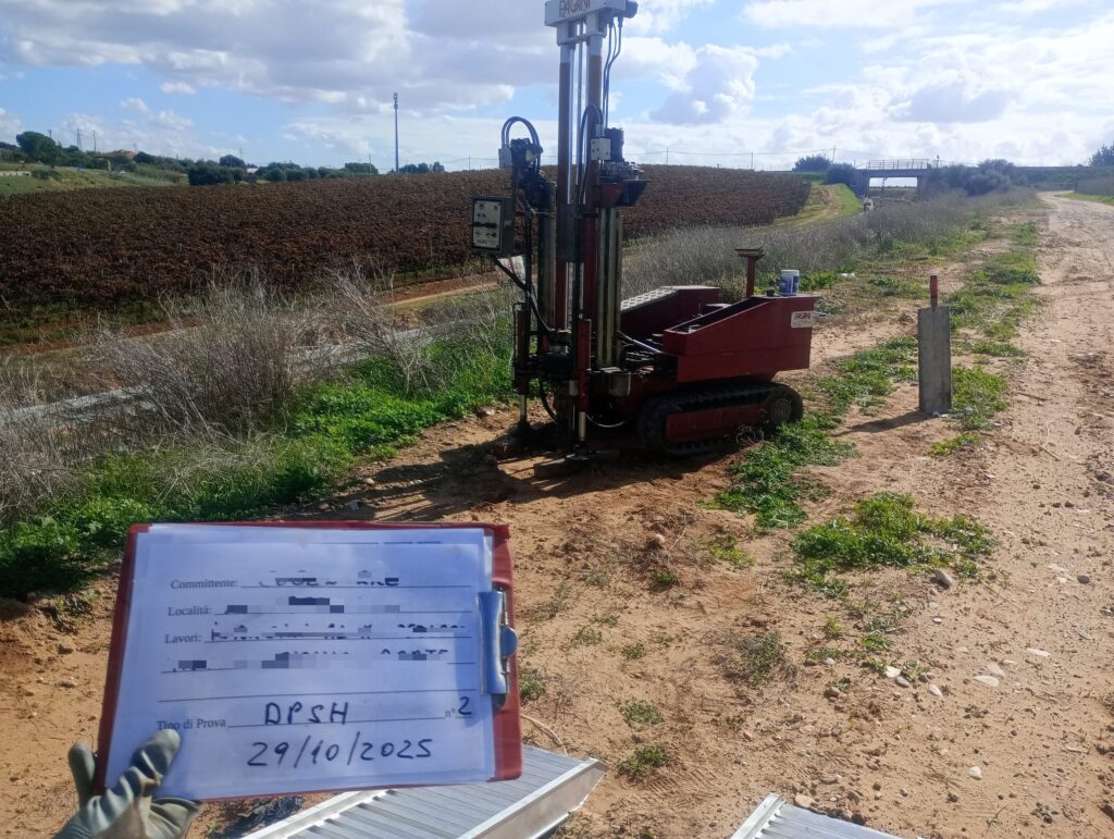 Prove penetrometriche DPSH e CPT con penetrometro Pagani TG 63/100